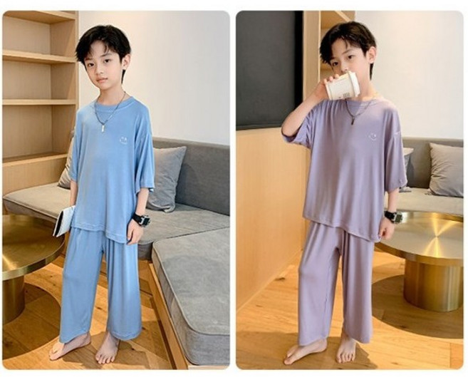 1+1 OK 냉감 실내복 키즈 주니어 파자마 긴팔 내의 여름