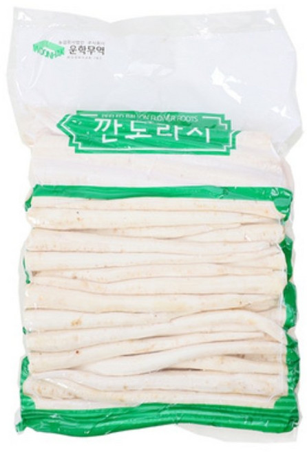 운학무역 운학 깐도라지 2Kg 3팩 탈피 수입산 중국산 정과용 통도라지 채도라지 이강산닷컴, 3개