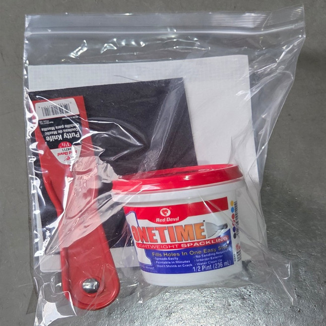 구멍흡집메꾸기 다용도 메꿈이 퍼티 빠데 못구멍 크랙 금 틈새 석고보드 바닦보수 메꾸미 벽면보수 벽 보수 벽메꾸미 세트, 1세트