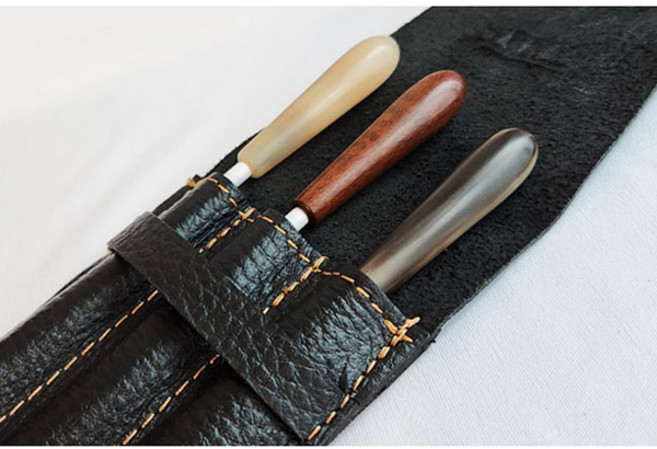 TAKT Maestro 트리플 가죽 케이스 블랙 (3개 수납), 1개