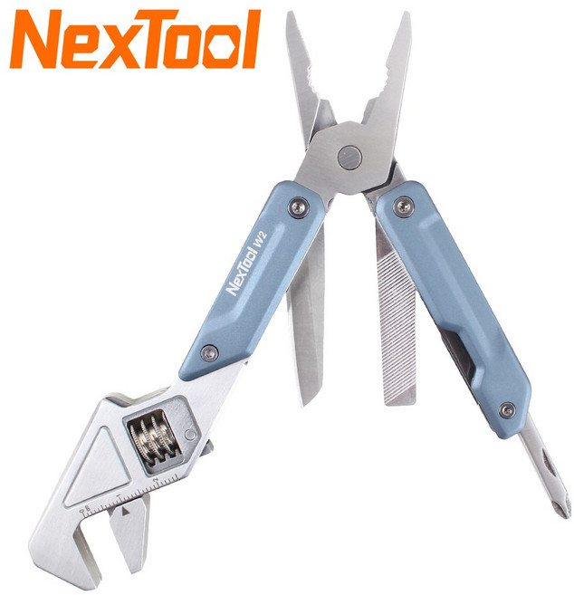플라이어 렌치 6in1 EDC 넥스툴 Light Wrench W2 With Bit Kit, 1개