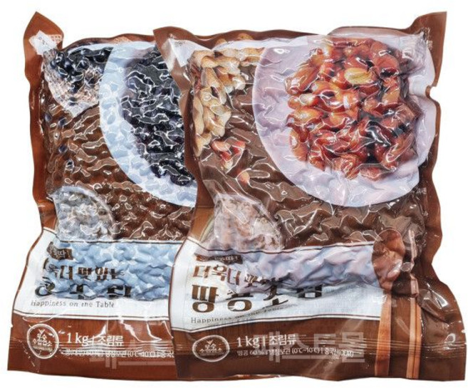 반찬단지 검은콩조림 1Kg 대용량 + 땅콩조림 세트, 1세트