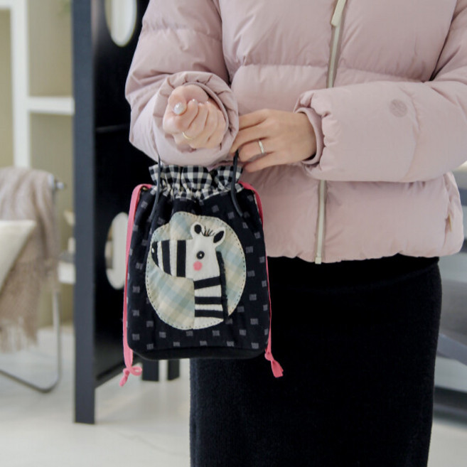 바이핸즈 diy키트 반제품 가방만들기 말이오 스트링백, 퀼트패키지, 1세트