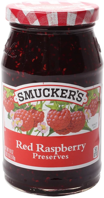 스머커즈 레드 라즈베리 프리저브, 510g, 1개 - 쿠팡