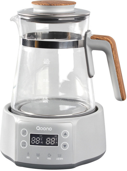 PN풍년 국민 분유포트 무선 전기 커피포트기 유리 티포트 온도조절 보온 주전자, 풍년 분유포트