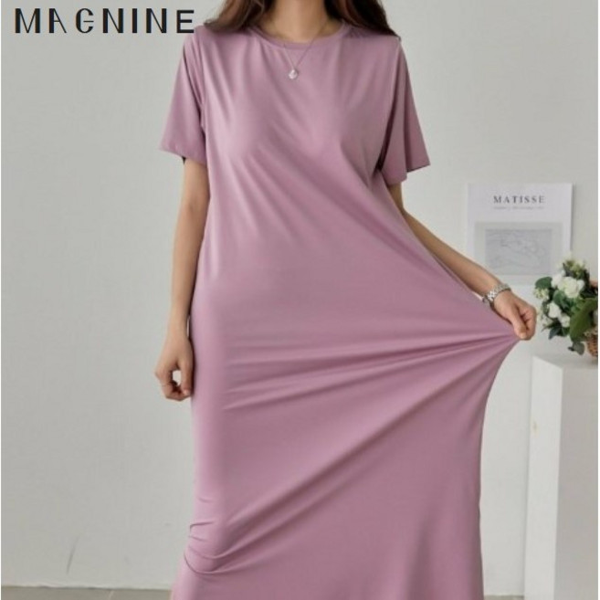 5년 베스트 재입고 브라캡 고정 반팔 원피스 실내복 잠옷 브라탑 고급 폴리스판 캡내장 여행 임산부 원피스