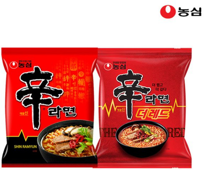 농심 신라면 15입 + 신라면 더레드 4입