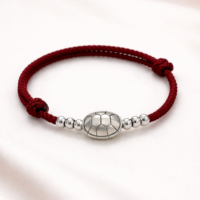 [다꼬르도]순은 999% 건강과 장수를 기원하는 '만수무강 거북이' 순은 매듭 팔찌 남여공용[어버이날선물추천]