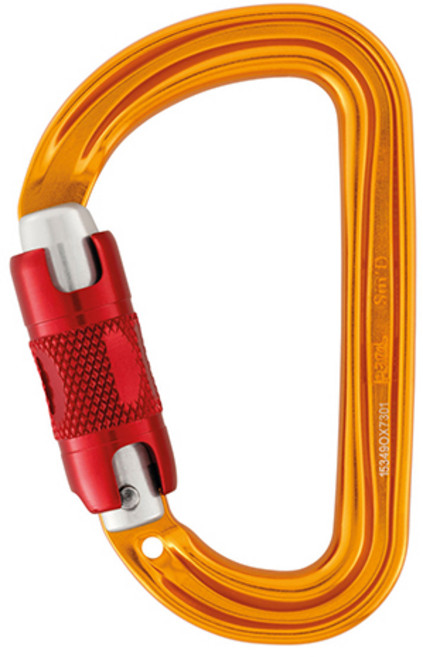 페츨 카라비너 에스앰 디 트위스트 락 AP-M39A RL, 옐로우, 1개