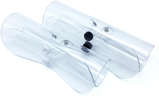 오호라스튜디오 소프트 수경케이스 투명 2종, 블랙1개+화이트1개, 1세트