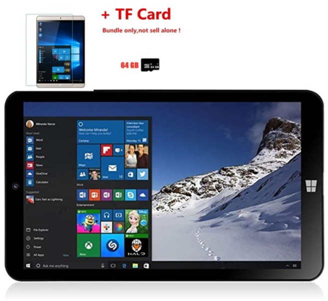 블랙 프라이데이 8인치 8GB 램 128GB 롬 64비트 x64 시스템 윈도우 10 포켓 태블릿 PC AR3 듀얼 카메라 쿼드 코어, [04] 2G 32G Z3735, [03] Add 64G TF Card