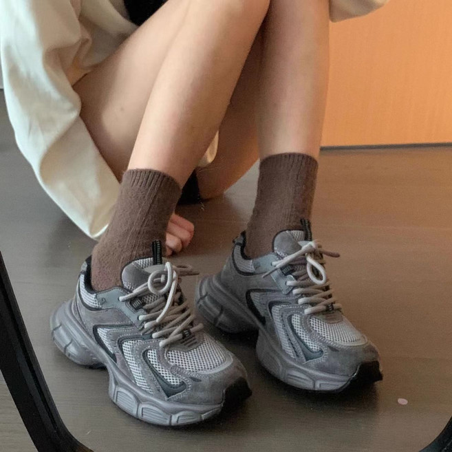 마켓피아 키높이 운동화 그레이 패션 스니커즈 스탠딩화