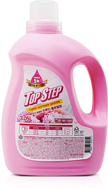 탑스텝 고농축 섬유유연제 프루티플로럴 드럼용 일반용 겸용, 3.05L, 1개