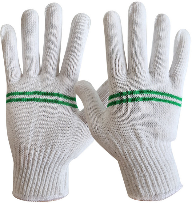 스카이 두줄 표백 장갑, 화이트, 100개