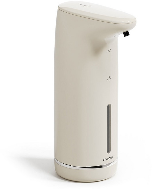 무아스 밀키 소프트버블 자동 손세정기 디스펜서, 1개, 아이보리