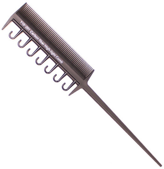 루시피 위빙콤 블랙/하이라이트 빗, 1개