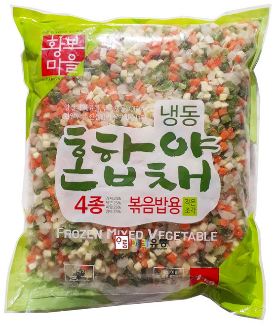 황보마을 냉동혼합야채4종(중국산) 볶음밥용 1kg, 1개