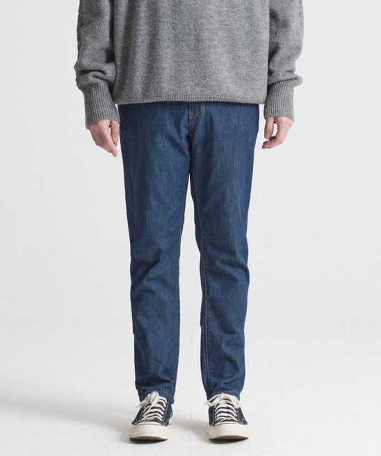 [STCO] 남성 코듀라 데님 팬츠 테이퍼드핏 진청