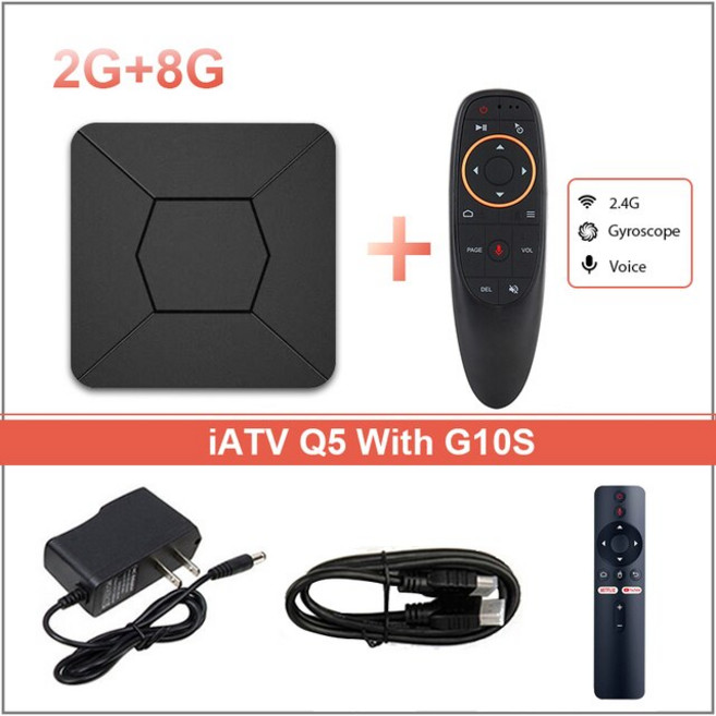 IATV 박스 Q5 HDR 스마트 안드로이드 10.0 Allwinner H316 4K 휴대용 2.4G 와이파이, 미국 플러그_2G 8G G10S, 02 2G 8G G10S_02 Eu 플러그