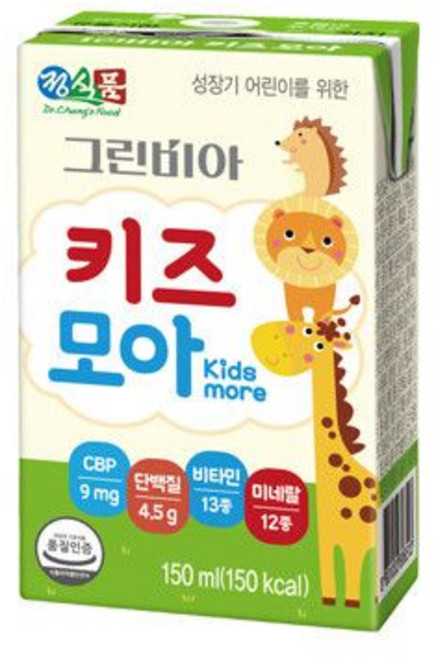 그린비아 키즈모아 24팩, 150ml, 24개