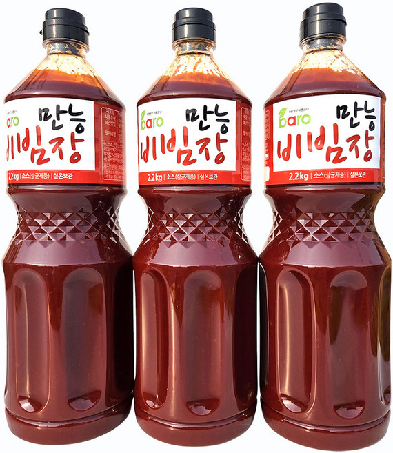 바로 만능비빔장 2.3kg 만능 양념장 볶음 소스, 3개, 2.2kg