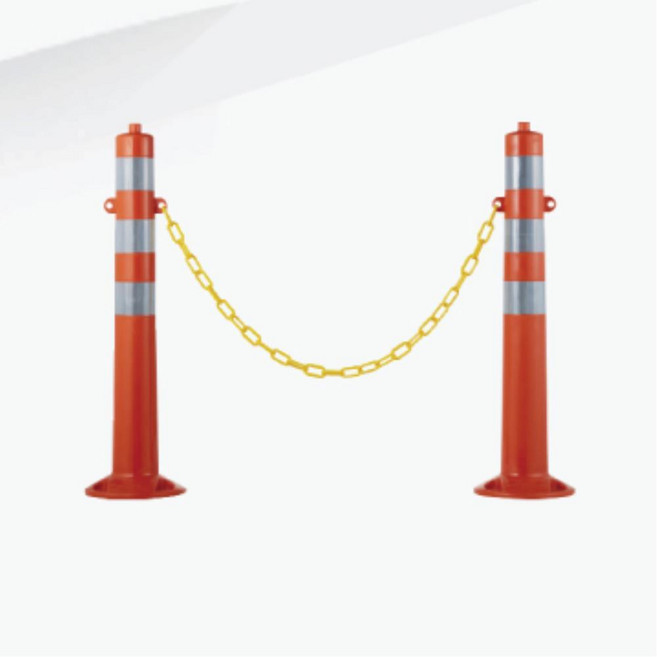 마켓925협력사 학교 교문 앞 주차금지 표시 고리형 차선규제봉 차량차단봉 탄력봉 안전봉, 1개