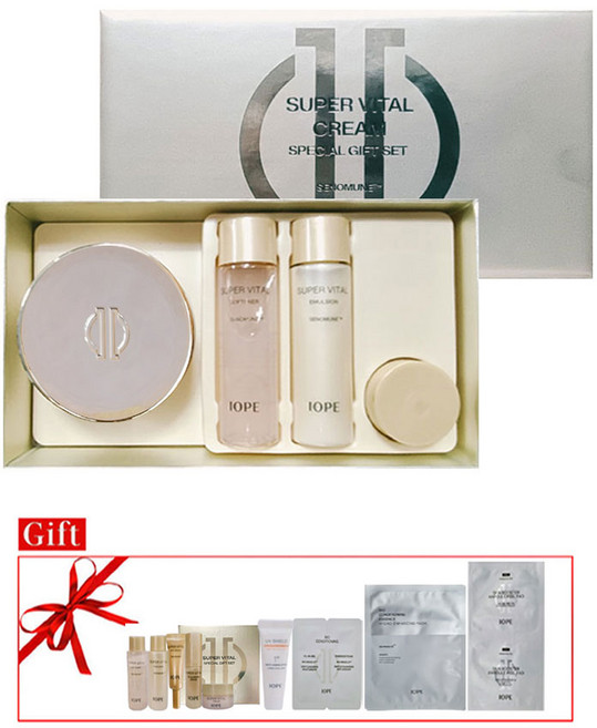 아이오페 슈퍼바이탈 크림 리치 50ml + 10ml x 2p + 소프너 18ml + 에멀젼 18ml 세트, 1개