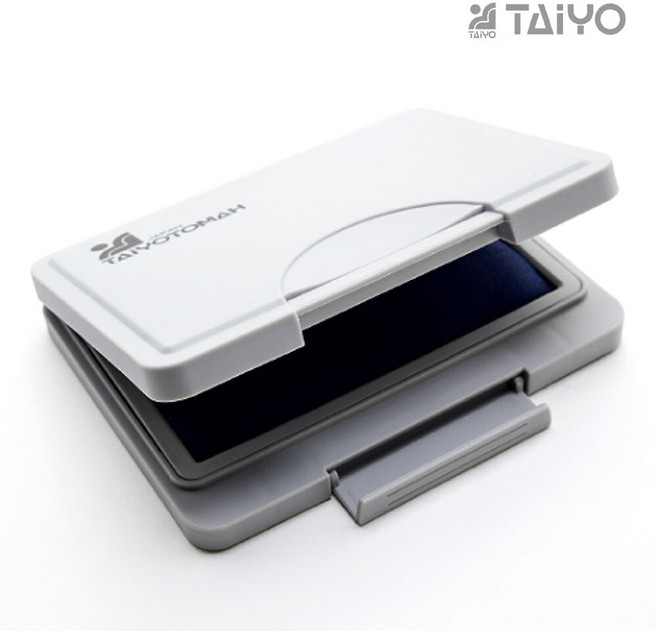 TAIYO 속건 잉크 스탬프 패드 (파랑) 불변 불멸 잉크, 파랑, 1개