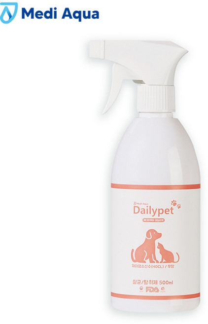 메디아쿠아 데일리펫 강아지 고양이 뿌리는 살균 탈취제, 1개, 500ml