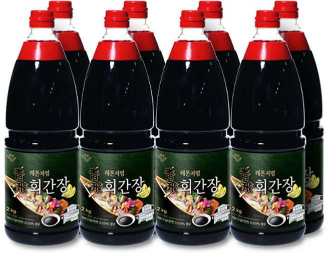 청비 레몬저염회간장 (2kg/8병), 8개, 2kg