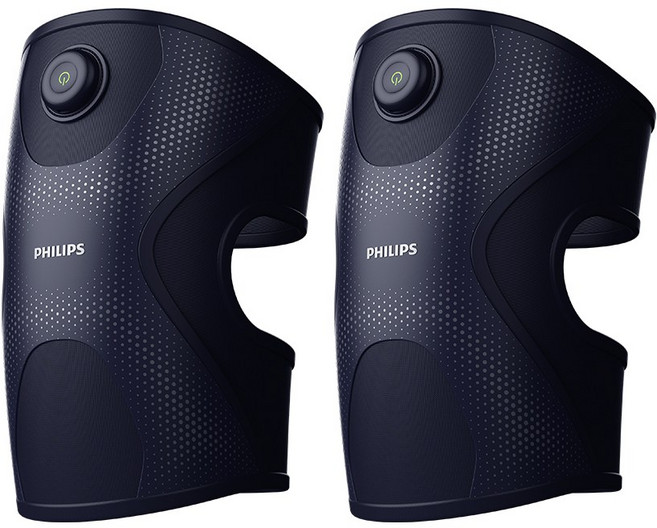 필립스 온열 진동 무릎 마사지기 (어깨&팔꿈치 겸용) 2개입 세트 PPM5302DB