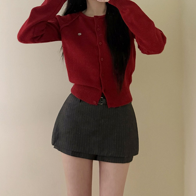 VANANA2 캐주얼 니트 긴팔 가디건