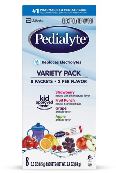 Abbott 애보트 페디아라이트 전해질 분말 딸기 후르츠 펀치 포도 사과 8.5g x 8팩