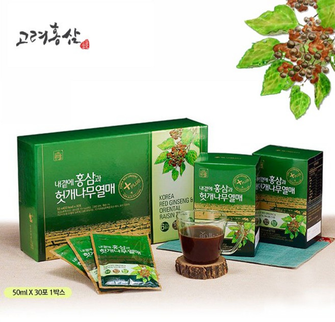 [고려홍삼] 홍삼 헛개나무 열매 30포 홍삼액 헛개나무진액 헛개열매차, 1개, 50ml