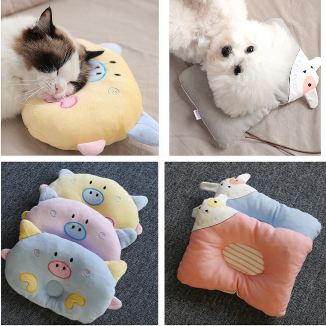 펫씨스터 강아지 베개 애견 베개 미니쿠션 미니 방석 꿀잠 아기 강아지 쿠션, 블루피그, 1개