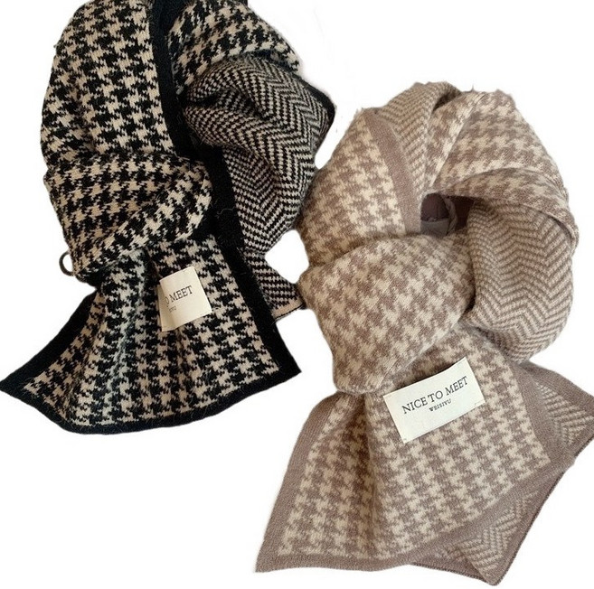 冬季保暖圍巾圍脖 雙面圍巾 長條圍巾披肩 防寒保暖加厚圍巾