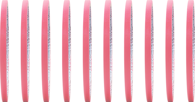 마스킹테이프 종이테이프 8컬러 5mm x 10M, 10개, 핑크