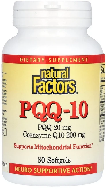네추럴팩터스 CoQ10 200mg PQQ 20mg 60소프트젤, 60정, 1개 - 쿠팡
