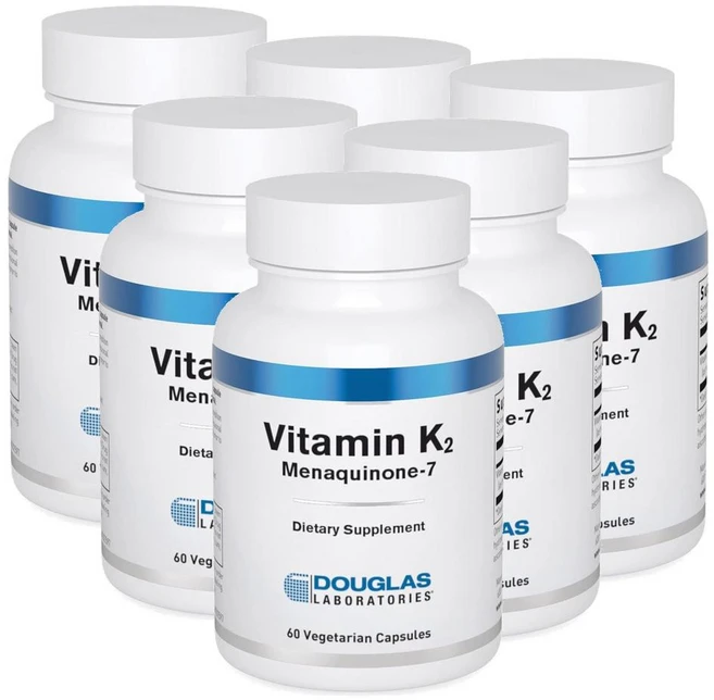 더글라스랩 비타민K2 메나퀴논7 캡슐 Douglas Laboratories Vitamin K2 Menaquinone-7, 6개, 60정 - 쿠팡