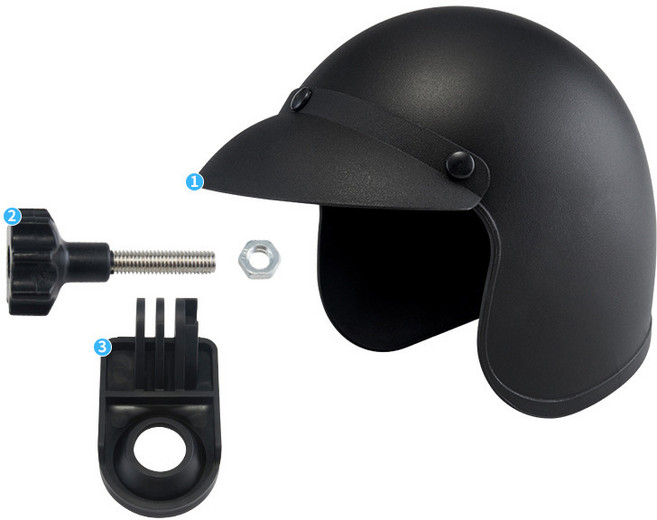 이츠오 오토바이 휴대폰 썬바이저 차양 햇빛 가리개, 올블랙