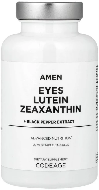 코드에이지 에이멘 아이즈 루테인 지아잔틴 + 블랙 페퍼 추출물 캡슐, 1개, 90정 - 쿠팡