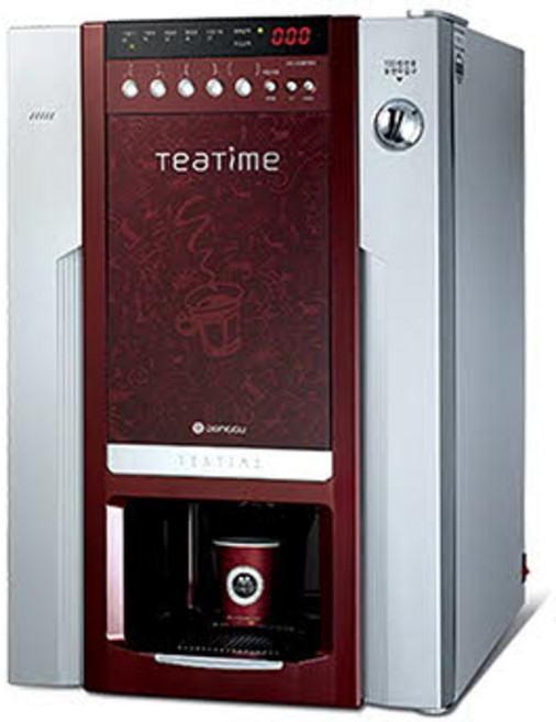 동구전자 티타임 정수기연결 업소용전자동 미니 믹스 커피자판기 DG-808F3M, +정수기연결장치+미세조절재료통