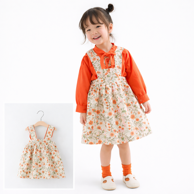 여아 원피스 공주 봄 가을 유아 드레스 생일 선물 화이트