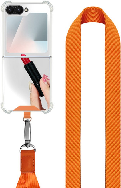 더조은셀러 싱글 태그홀더 거울 목걸이 케이스 크로스 스트랩