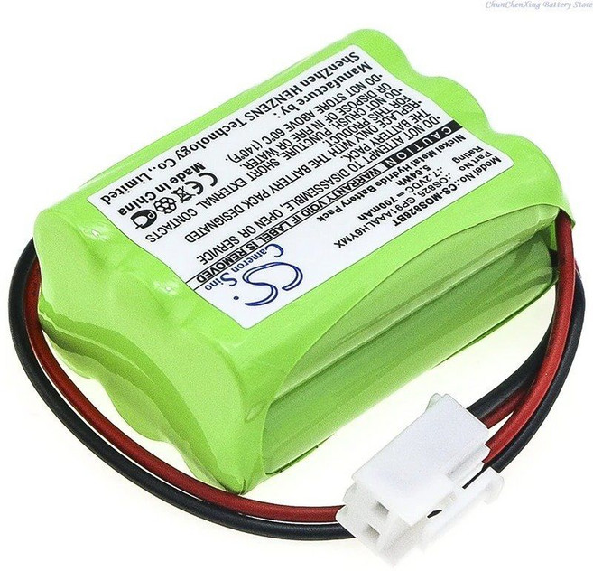 무한 프라임 WES 사이렌용 100 NEW7.2V 700mAh 경보 배터리 GP91AAALH6YMX MARMITEK ProGuard 800 사이렌 OS826 + 도구용