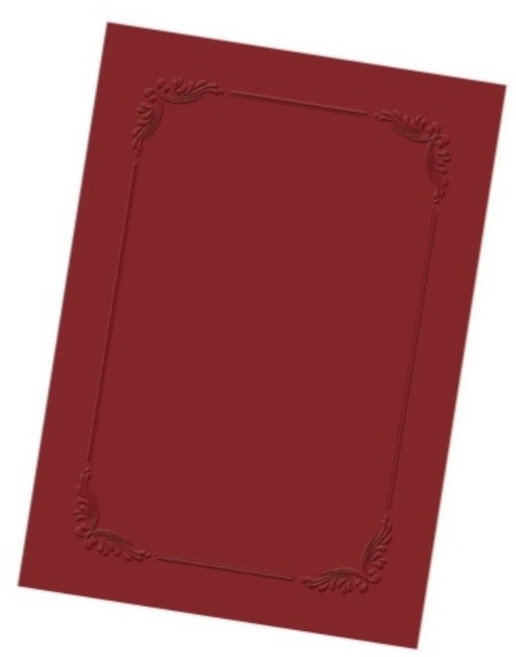 우진 고급 종이상장케이스 끼움식 적색 10매 고급상장케이스 상장파일