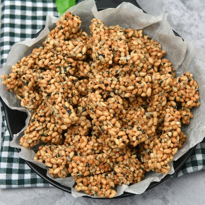 유나건어물 밀가루 팜유 없는 건강 간식 현미 강정, 4개, 350g