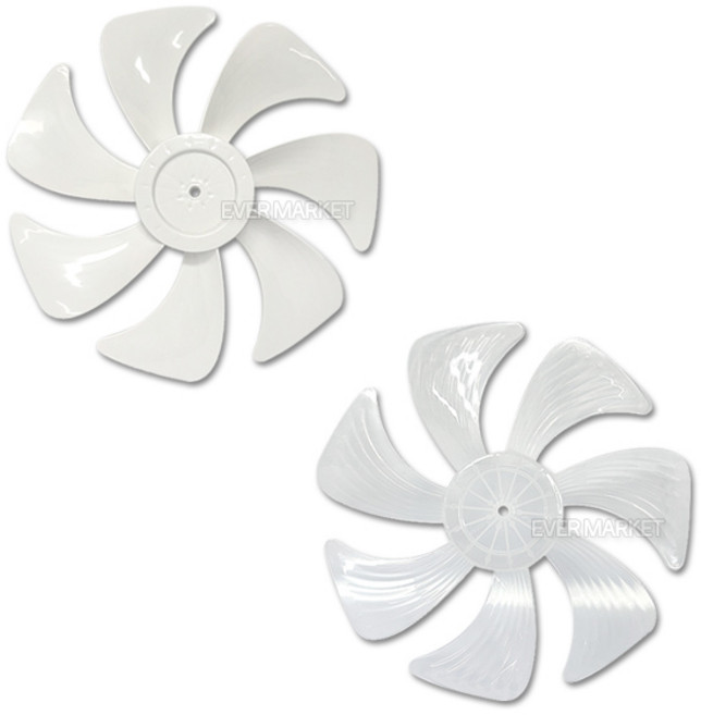 에버마켓 선풍기 써큘레이터 날개 8mm 7엽 12 물결 호환, 1개