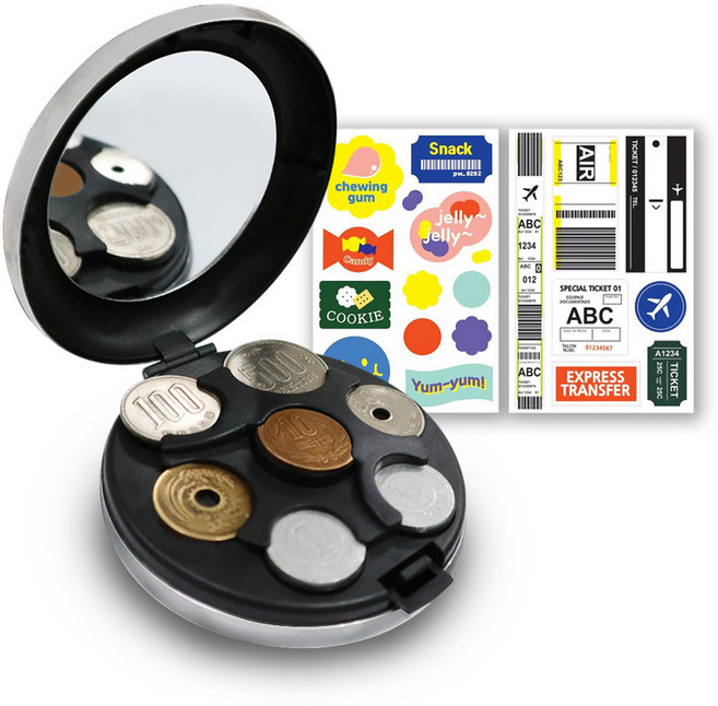 일본동전지갑 유로동전지갑 여행용 엔화 동전지갑 여행 미니 필수품 케이스