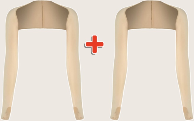 볼레로팔토시 골프 쿨토시 손등 팔토시 자외선차단 여름 등산 자전거 여성, 2개, 베이지